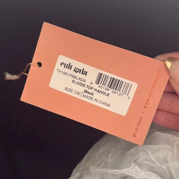 Cult Gaia Black Leather Tote - Picture 6 of 6